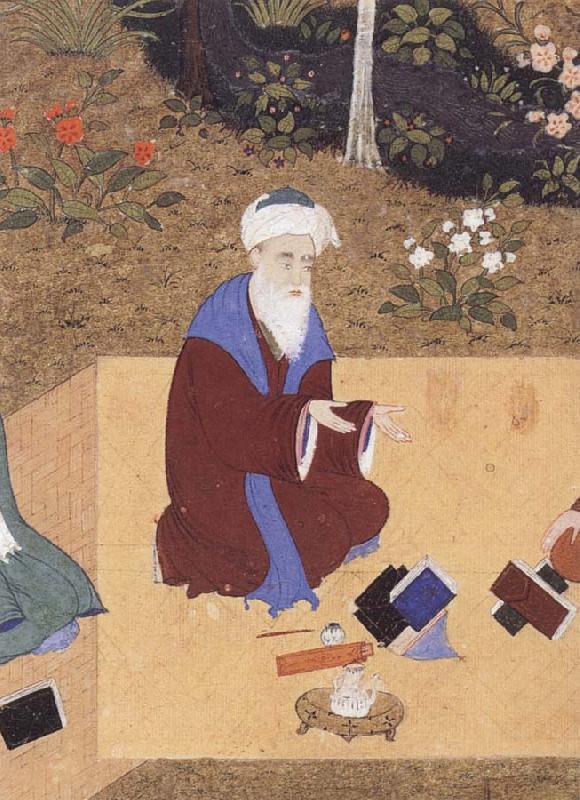 unknow artist The Poet Nizami sits in the highest rank among the great Persian poets of the past oil painting image